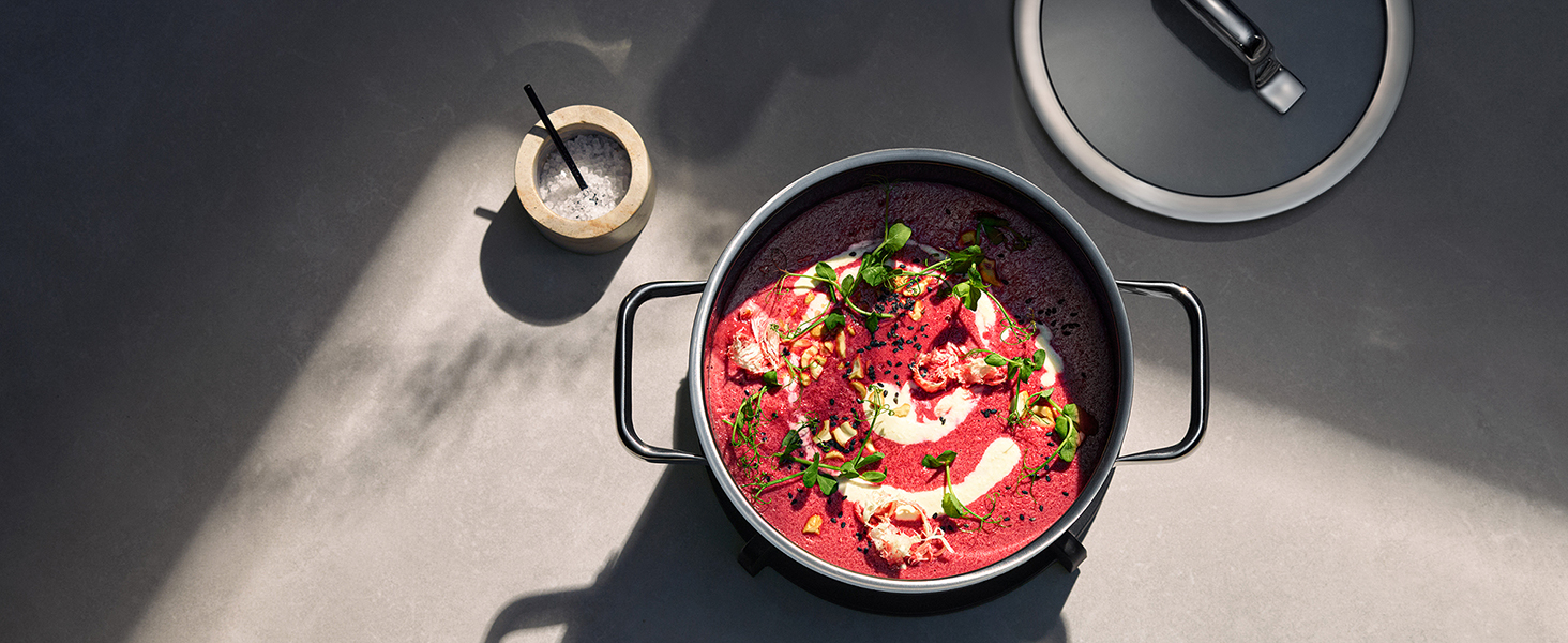 Bộ nồi WMF Fusiontec Essential Pro 4 Món Màu Đỏ hàng chính hãng