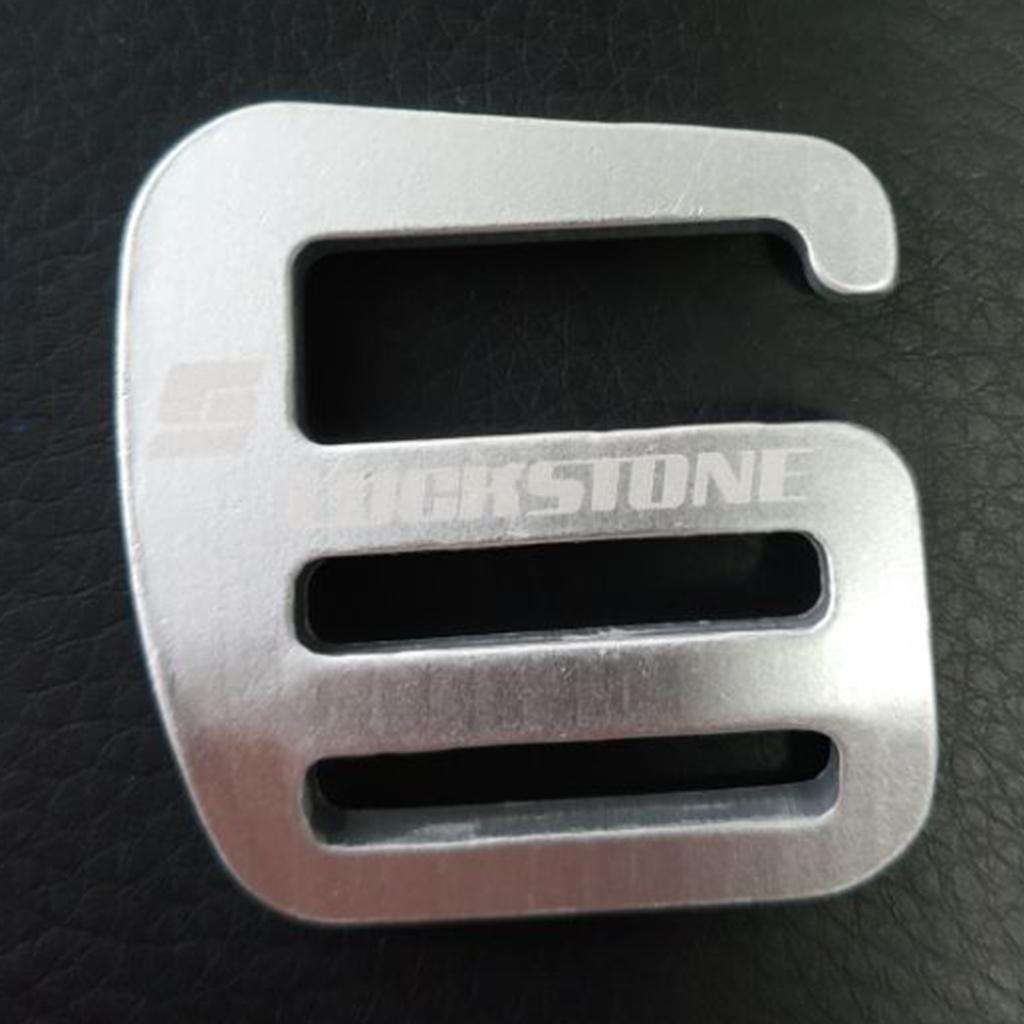 10x2 Pieces 1 inch G Hook Webbing Buckle for Backpack Strap Webbing 25mm Silver