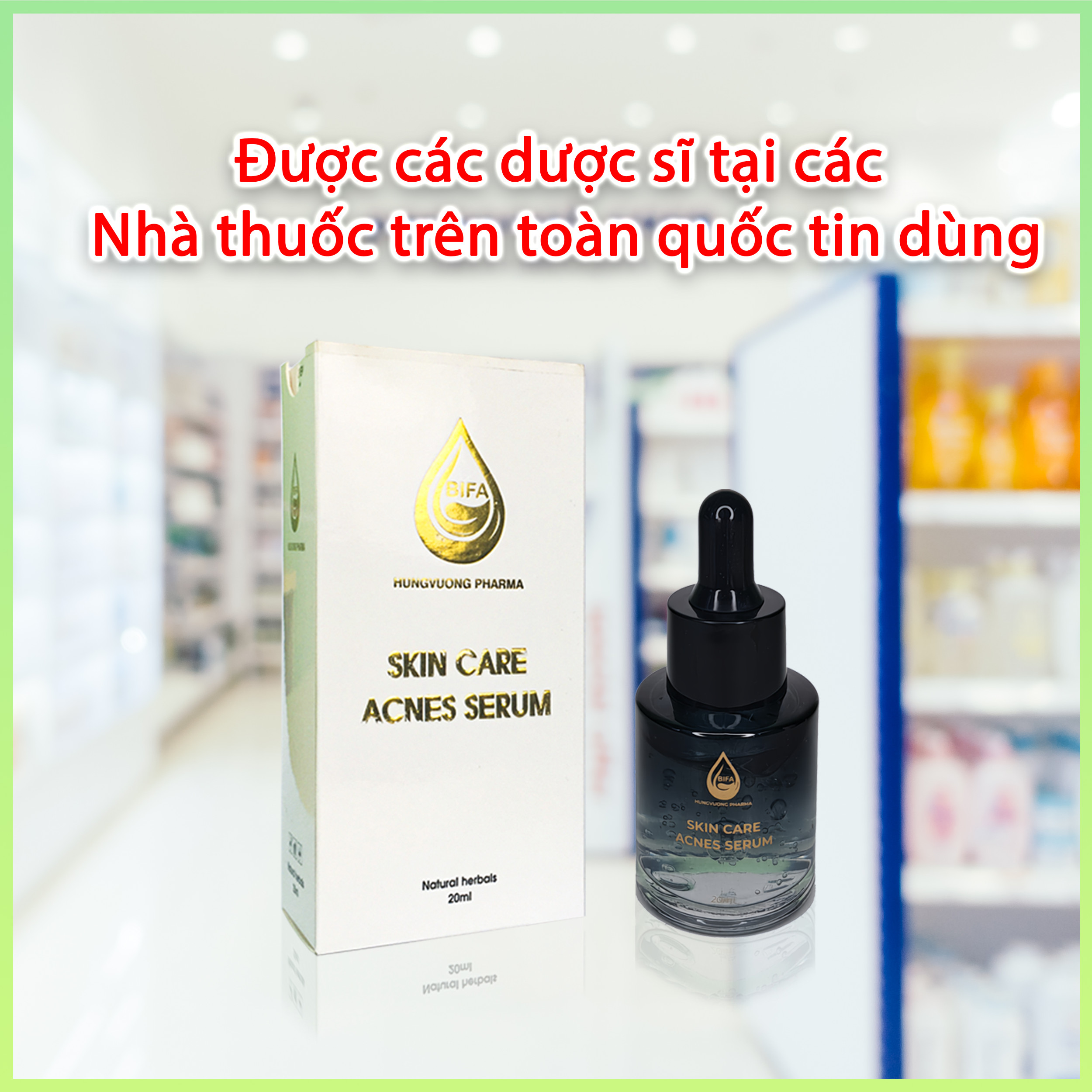 Serum hỗ trợ trị mụn và dưỡng da Bifa