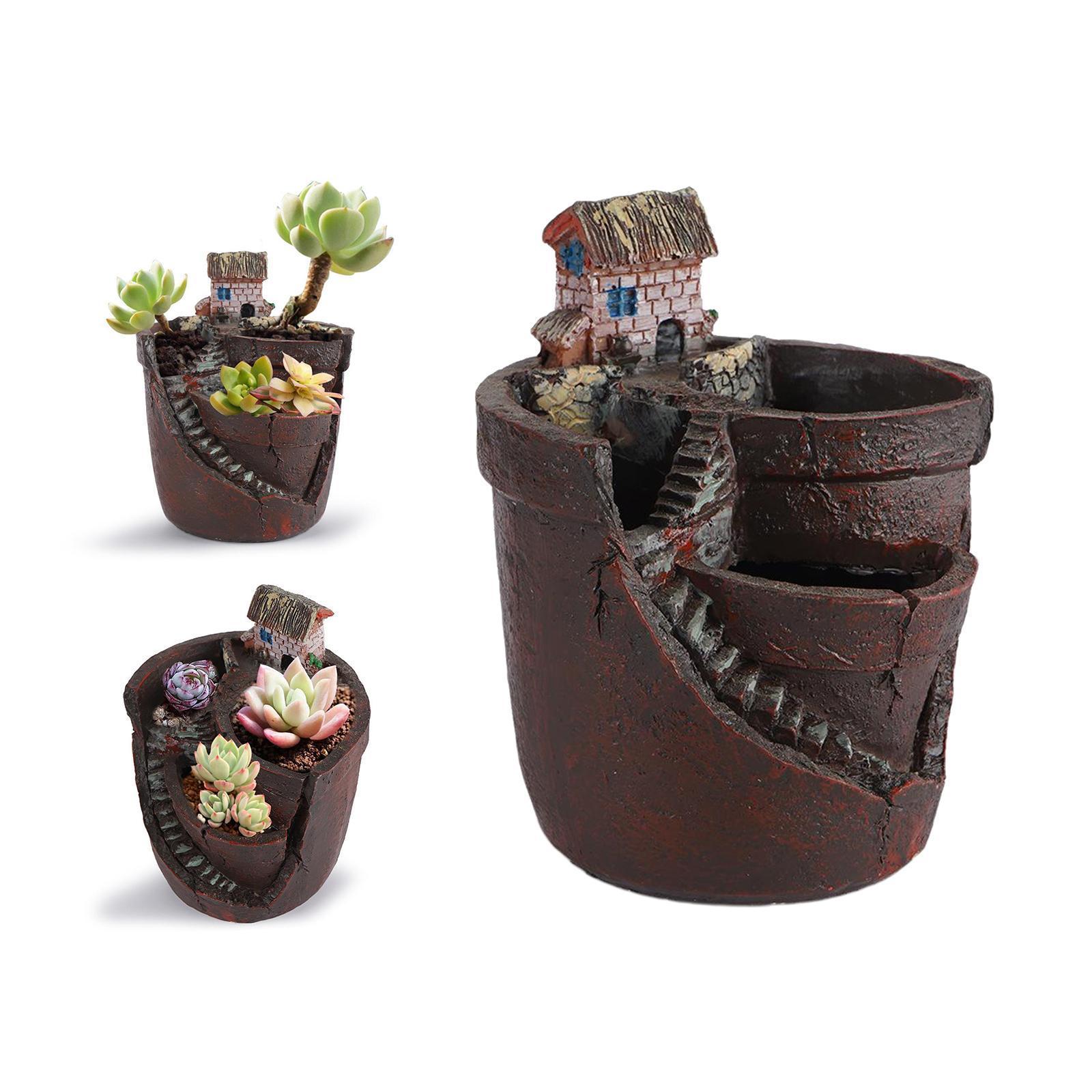 Succulent Pot Flower Flowerpot Potted Holder Garden Decoration