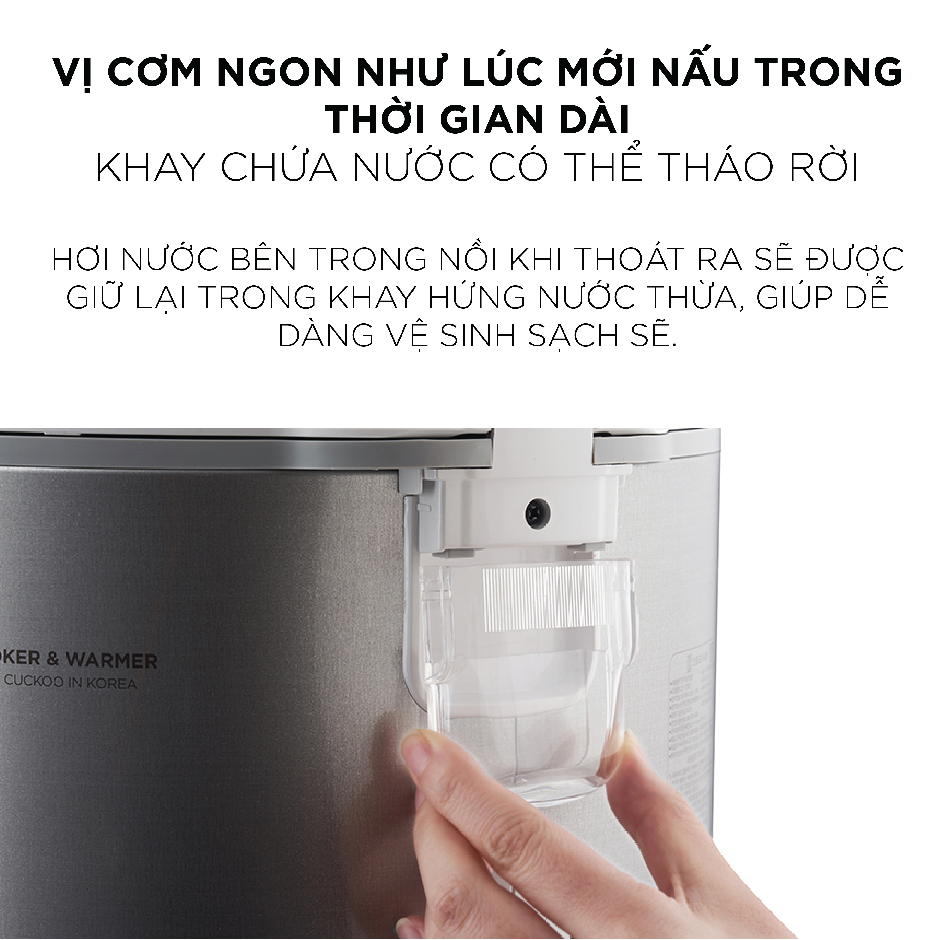 Nồi cơm điện Cuckoo 2.5 lít CR-1420/SIVNCV màu bạc - Hàng chính hãng