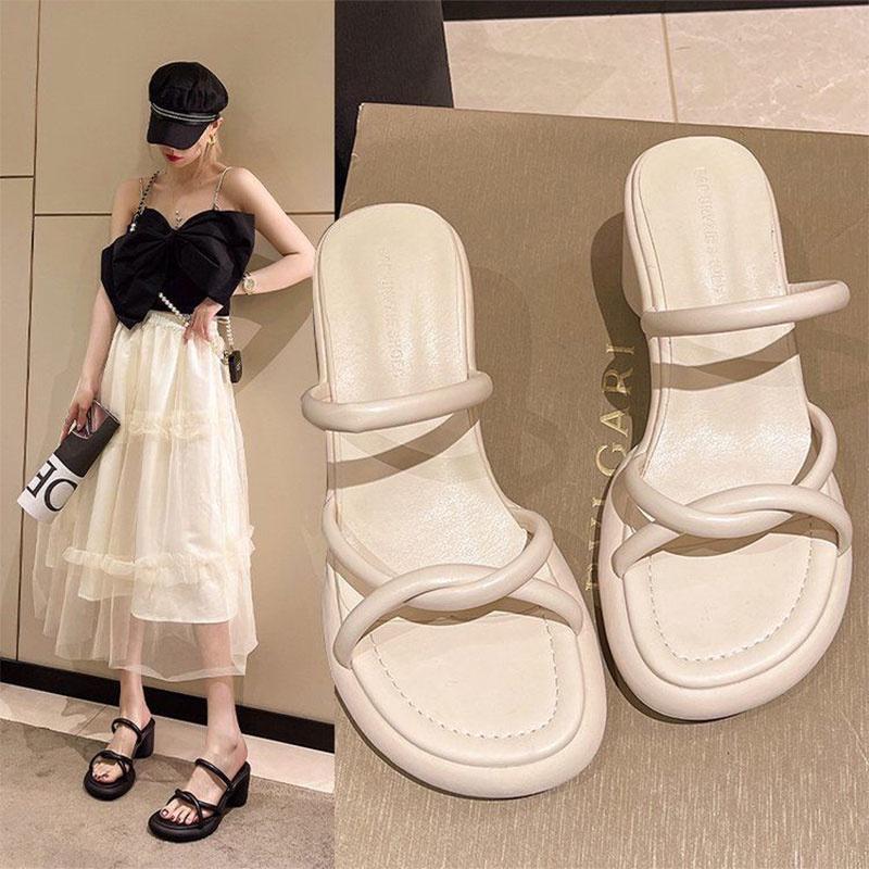 Sale Off 43% - Dép Cao Gót Hở Ngón Thời Trang Nữ