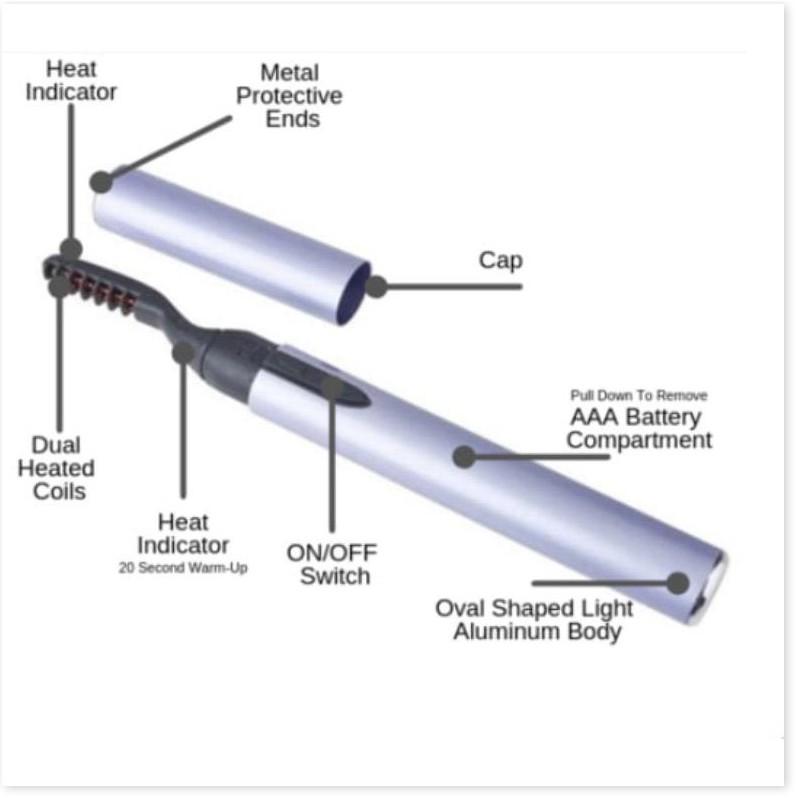 Bút kẻ lông mi cong Electric Eyelash Curler - Vẻ đẹp mi công USA - Gia Dụng SG