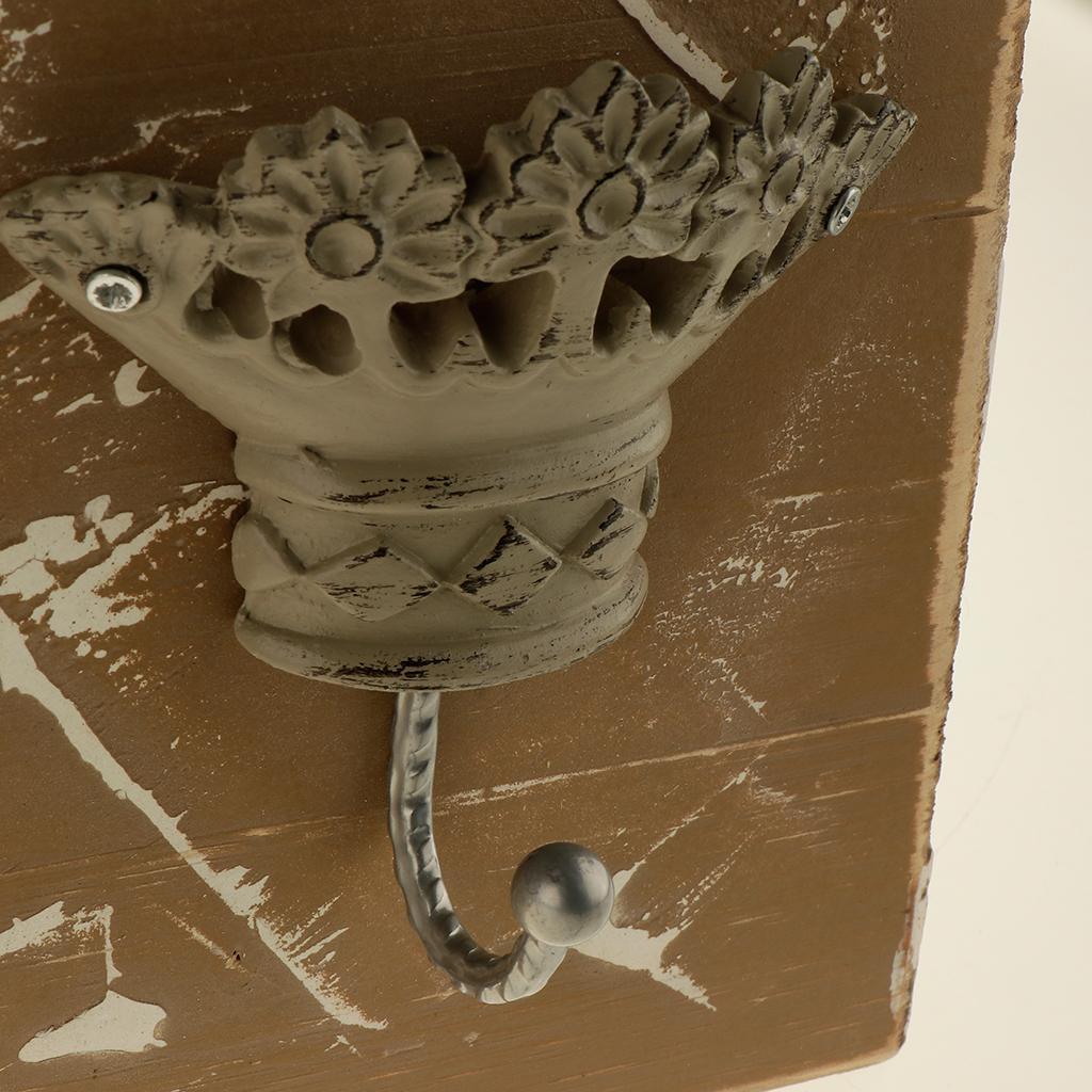 Wall Mount Coat Hooks, Coat Hooks 3 Hooks Wooden For Coat Robe Hat Hooks