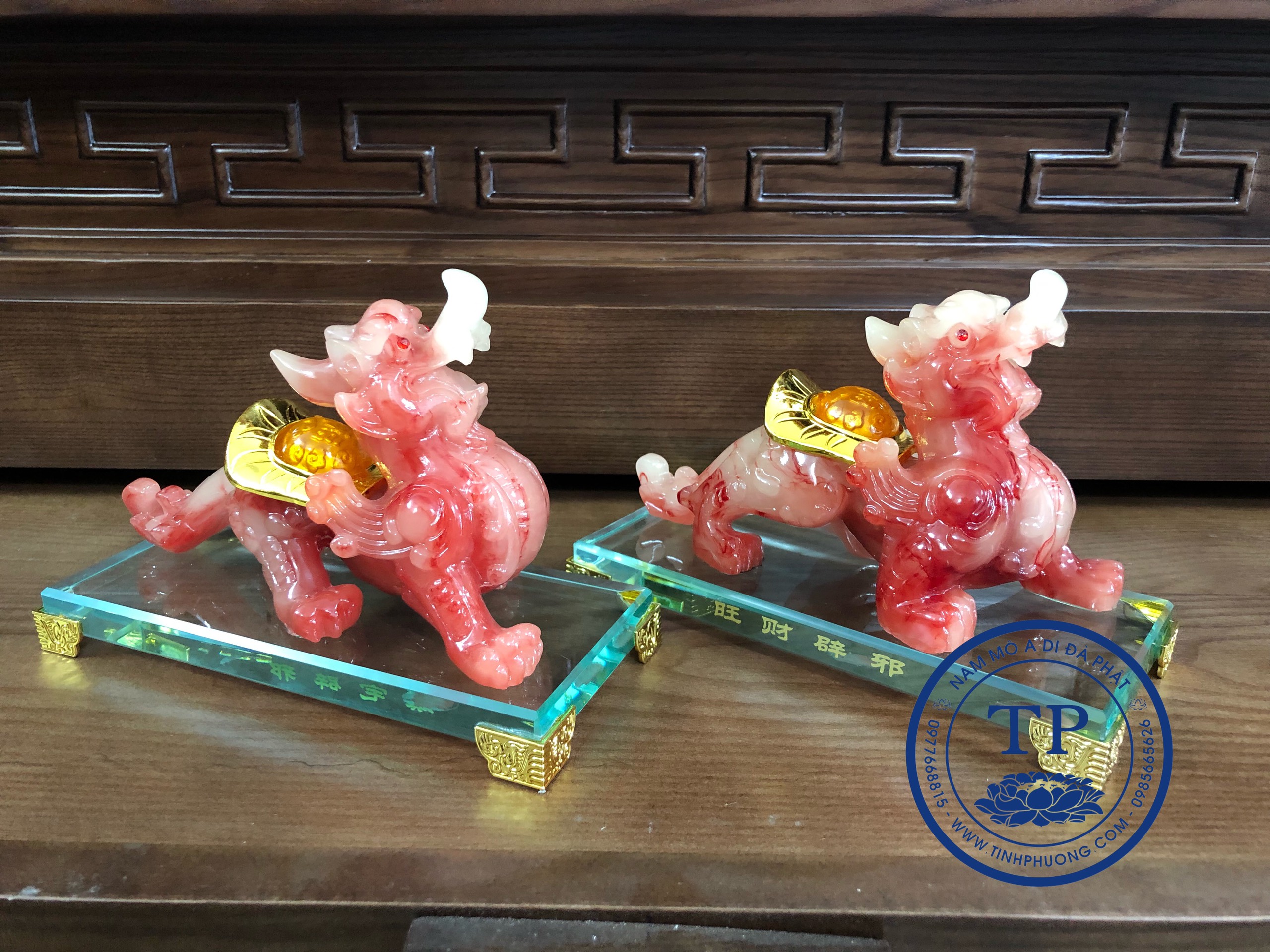 Đôi nghê Hưu phong thuỷ Đế Kính KH26341