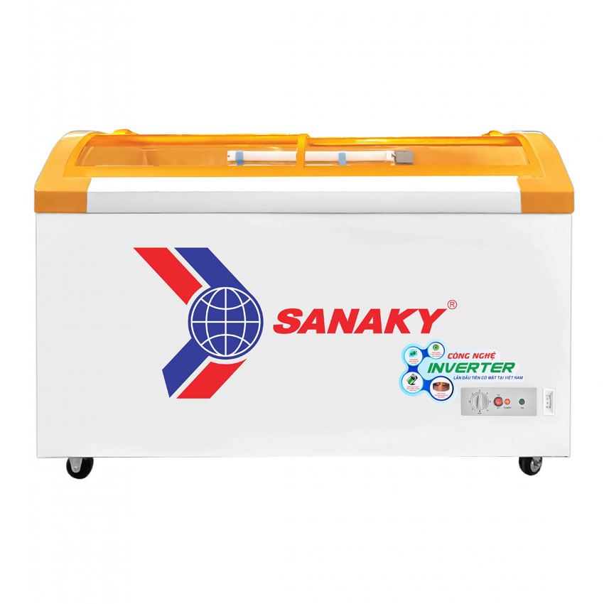 TỦ ĐÔNG TRƯNG BÀY KEM INVERTER SANAKY 500 LÍT VH-899K3A ĐỒNG