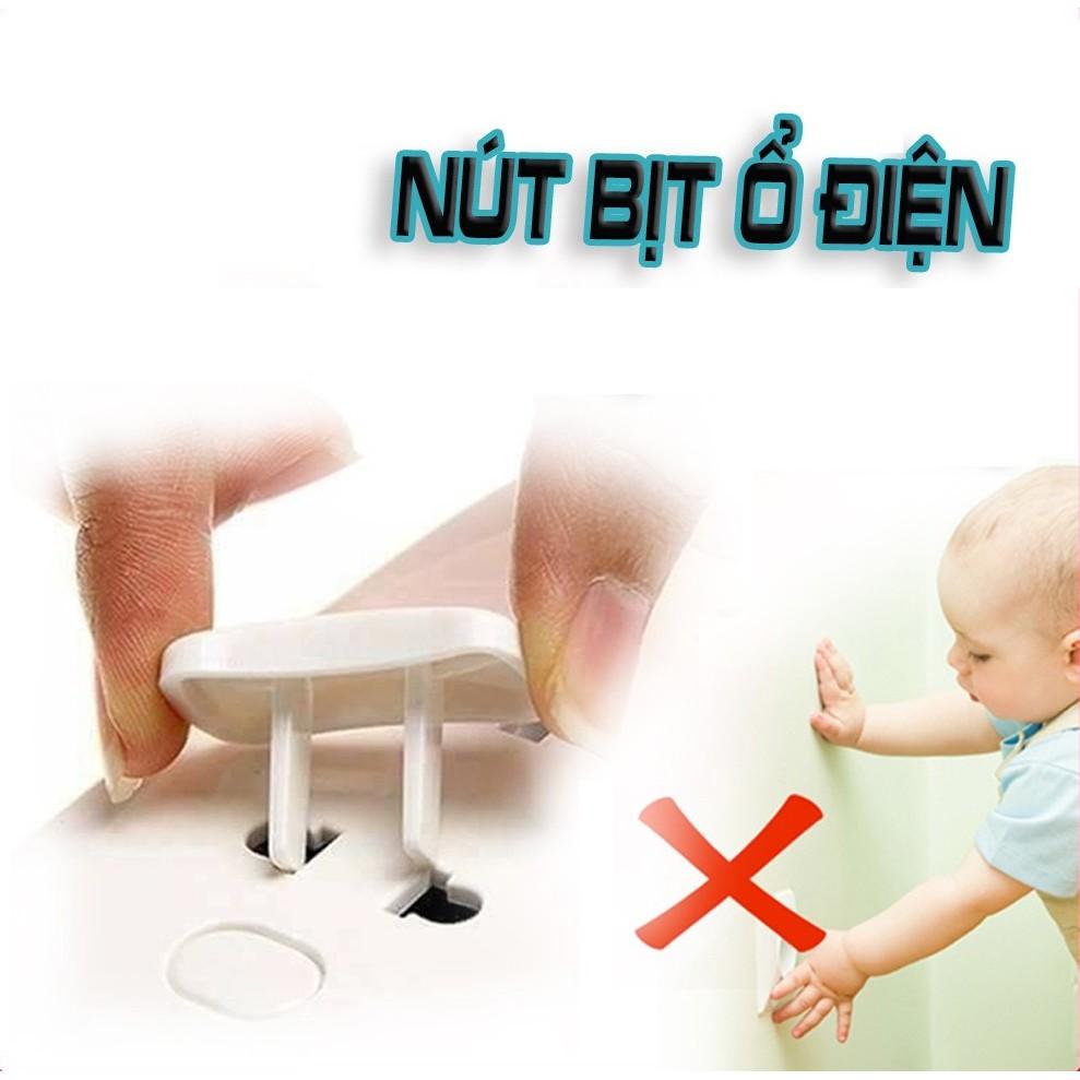 Nút Bịt Ổ Điện Chống Giật 2 Chân Cao Cấp Nhỏ Gọn Chắc Chắn Bảo Vệ An Toàn Cho Bé, Hàng Xuất Nhật. Kingler 8700