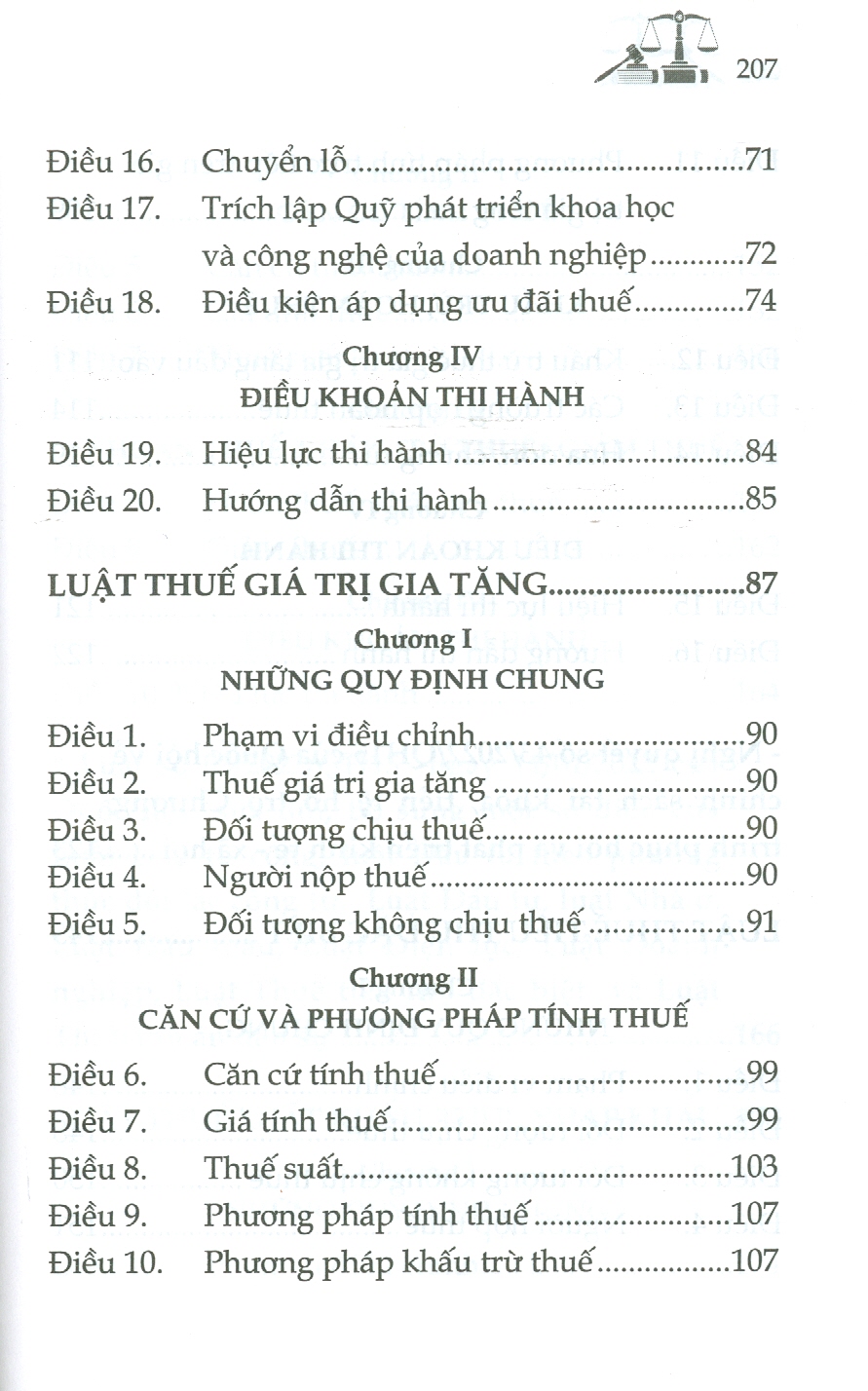 Luật Về THUẾ  (Luật Thuế Thu Nhập Cá Nhân; Luật Thuế Thu Nhập Doanh Nghiệp; Luật Thuế Giá Trị Gia Tăng; Luật Thuế Tiêu Thu Đặc Biệt; Luật Thuế Xuất Khẩu, Thuế Nhập Khẩu)