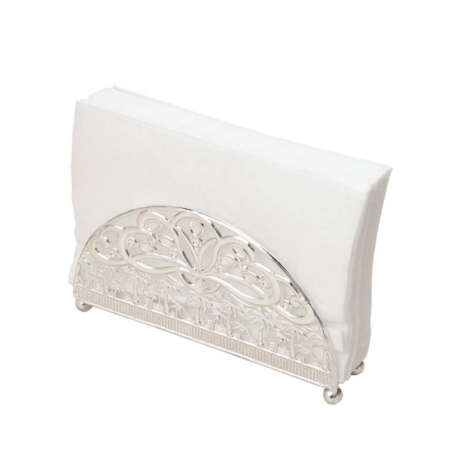 Iron Restaurant Paper Rack Tissue Rack Cafe Paper Towel Dispenser Storage Golden