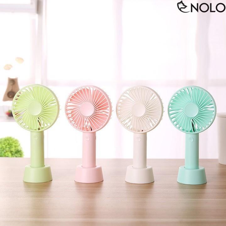 Quạt Tích Điện Mini Cầm Tay 3 Chế Độ Gió