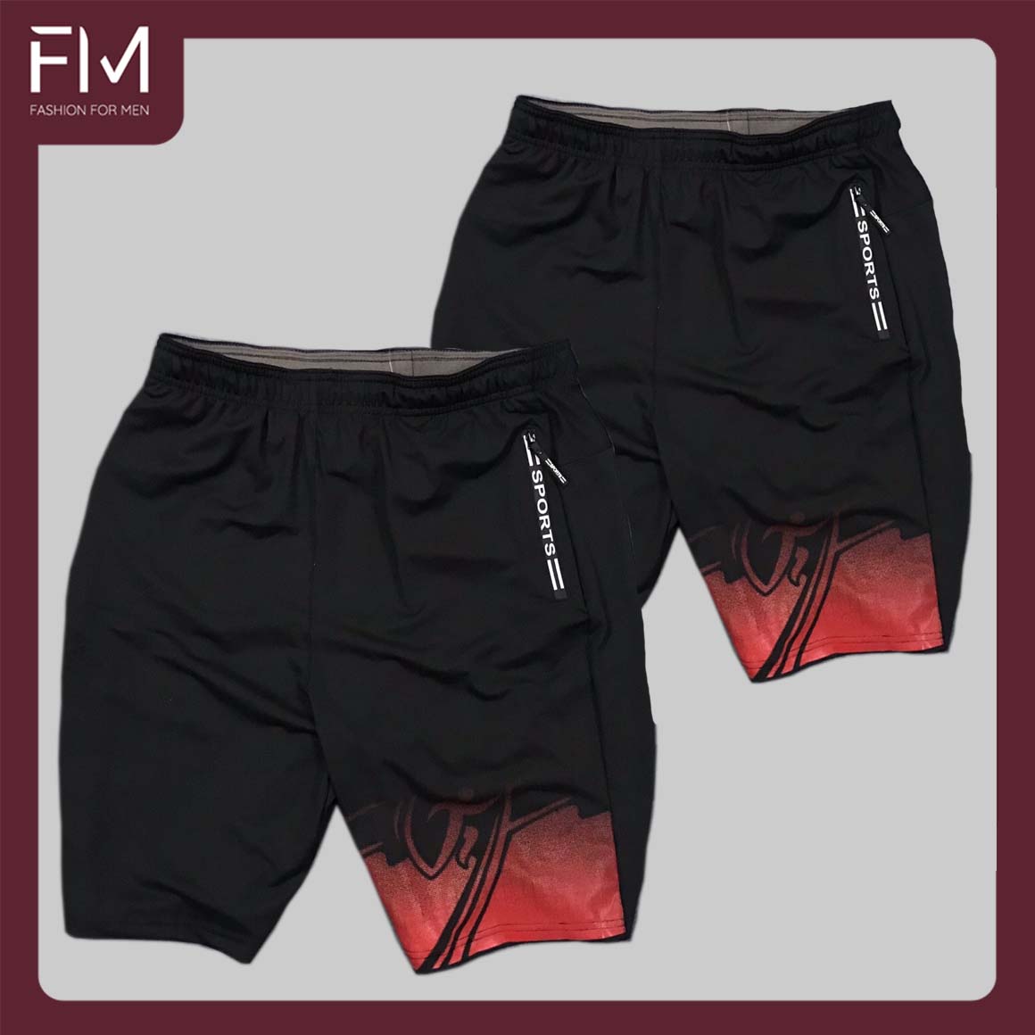 Combo 2 quần short nam thể thao thun lạnh cao cấp thoải mái, năng động, trẻ trung - FORMEN SHOP - FMCB3PS094