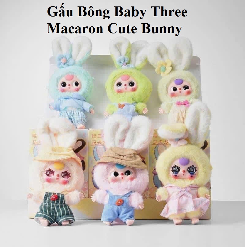 Gấu Bông Baby Three Macaron Cute Bunny
