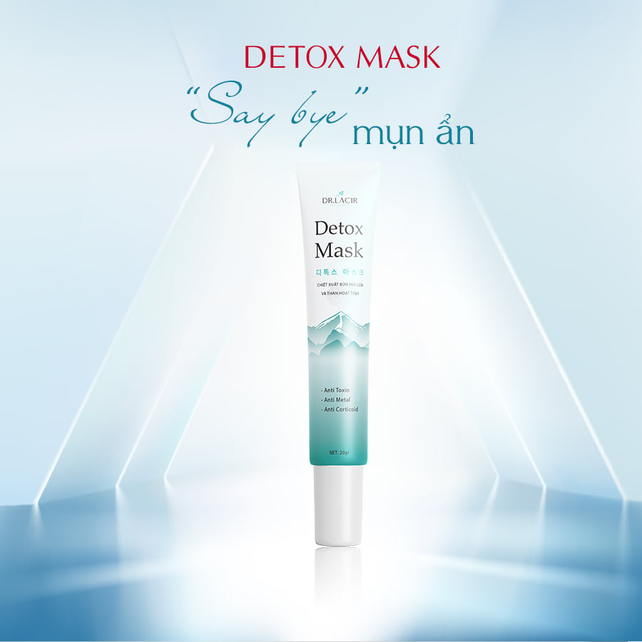 Detox Mask - Mặt Nạ Thải Độc Dr Lacir : Thải độc da, làm sạch sâu, thải độc tố tích tụ trên da (Chính hãng Dr.Lacir)