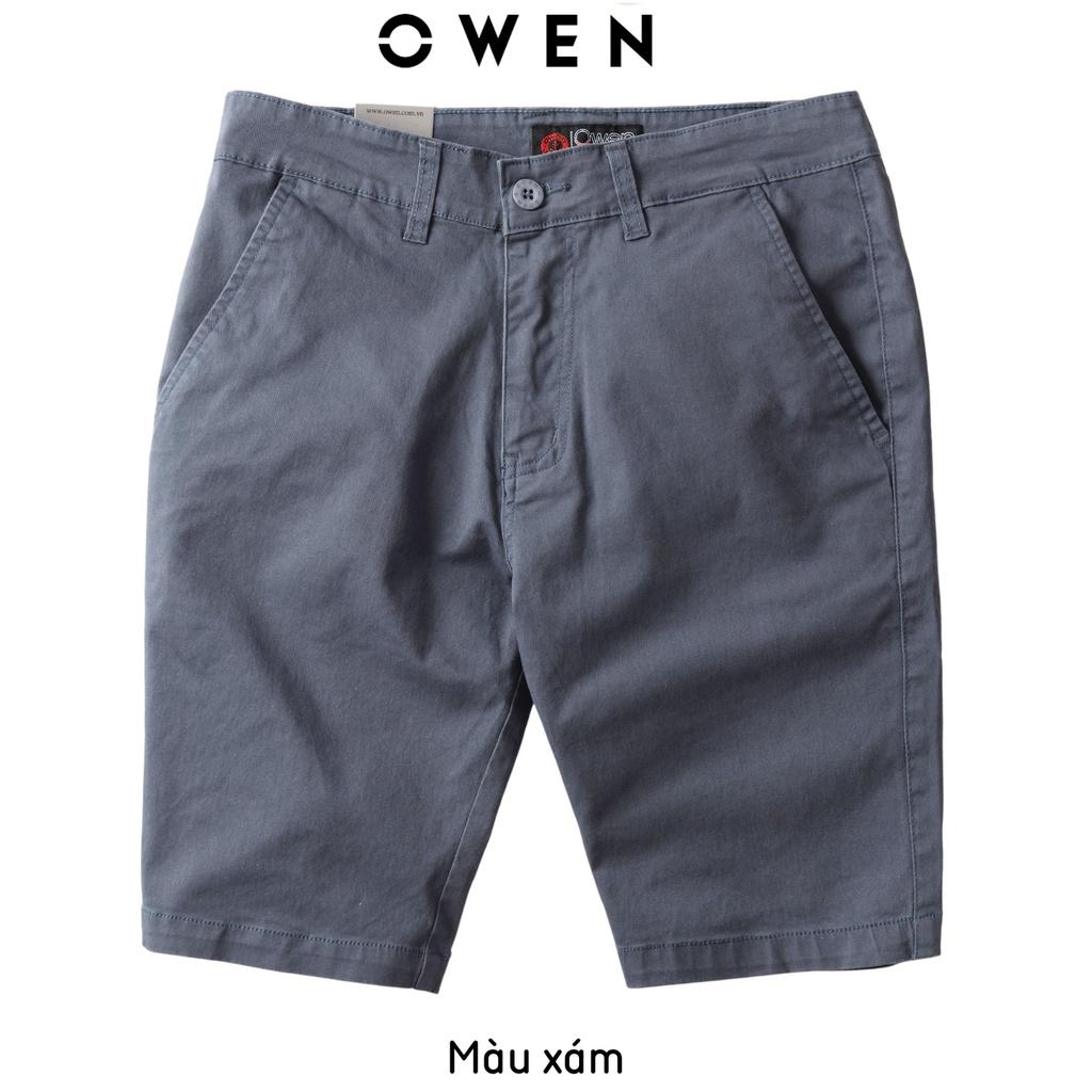 Combo ưu đãi quần short nam kaki Owen 7 màu chất liệu vải cotton cao cấp co giãn trẻ trung dáng slimfit năng động