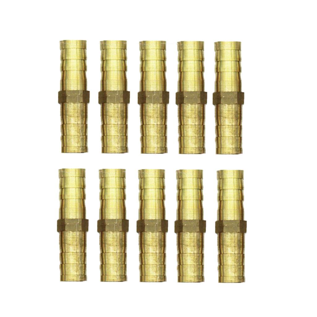 10Pcs BRASS AIR FITTING MALE COUPLER HOSE FITTINGS COMPRESSOR CONNECTOR 6MM