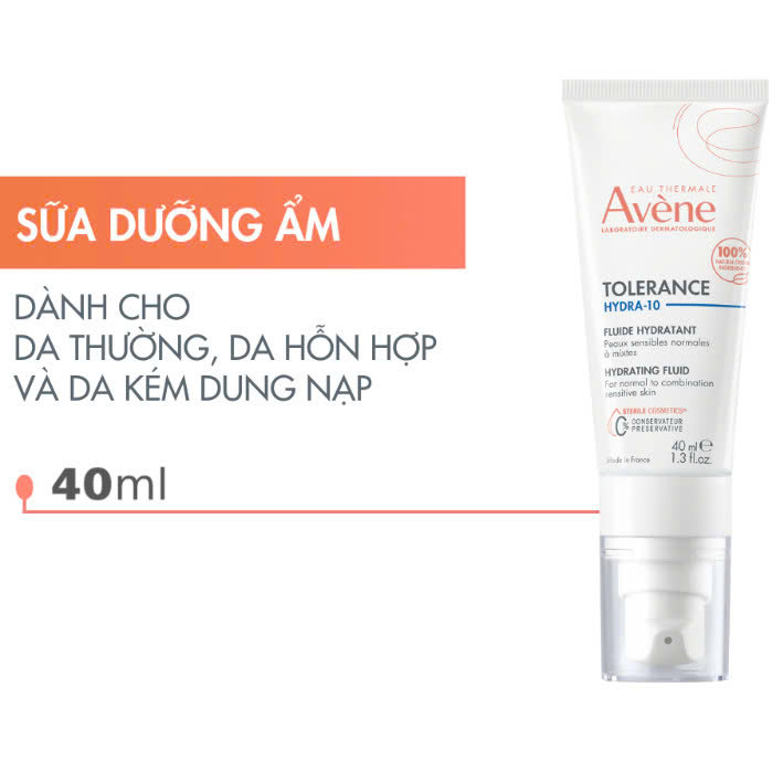 Sữa Dưỡng Ẩm Avène Tăng Cường Sức Khỏe Hàng Rào Da Tolerance Hydra-10 40ml