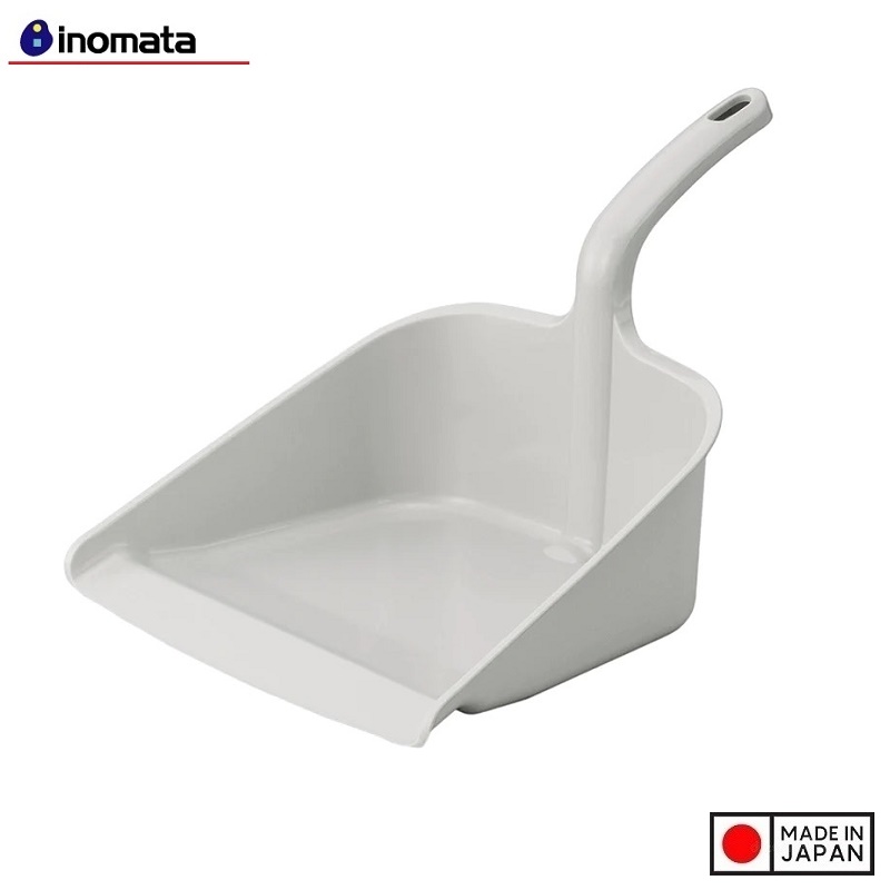Xẻng rác Inomata cỡ lớn XL, thiết kế cán có độ cong phải, không bị trơn trượt khi cầm nắm - nội địa Nhật Bản