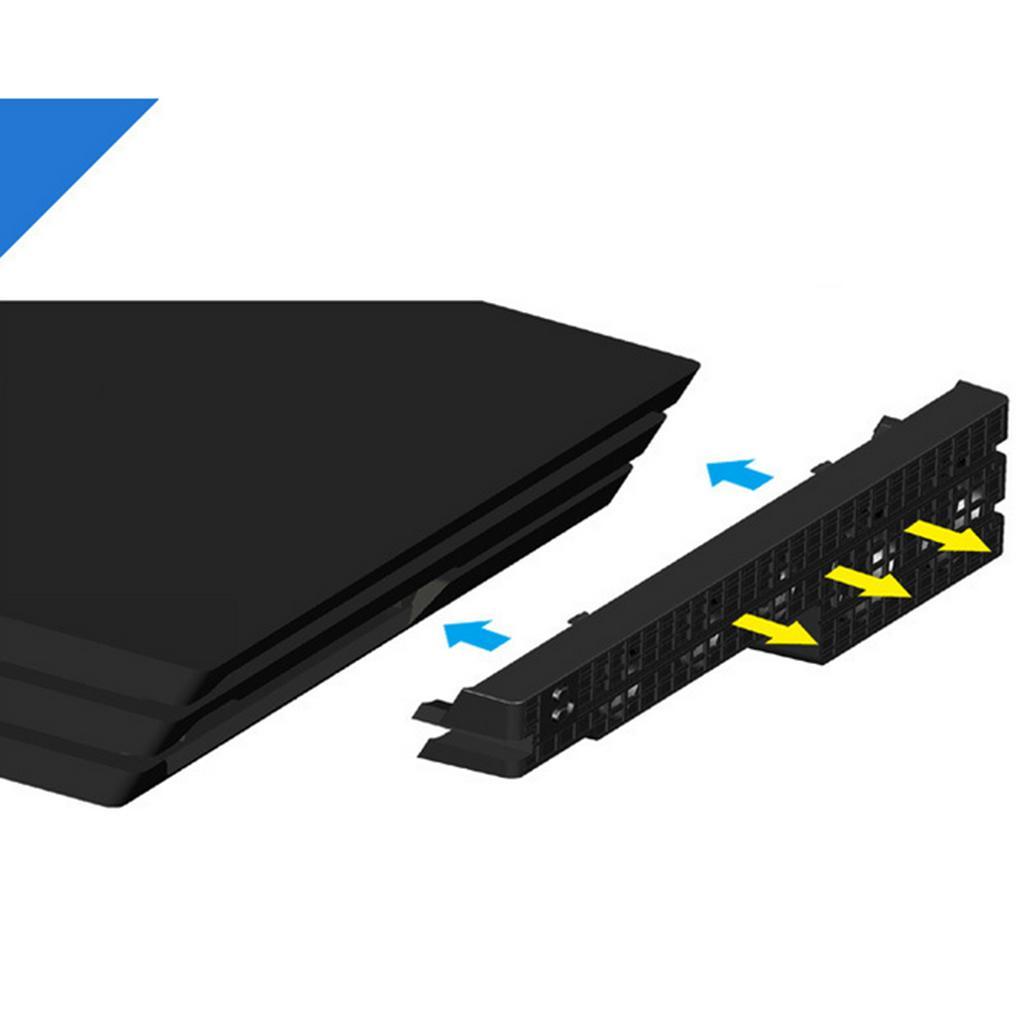 5 Fan Temperature Control Cooling Fan for Console White