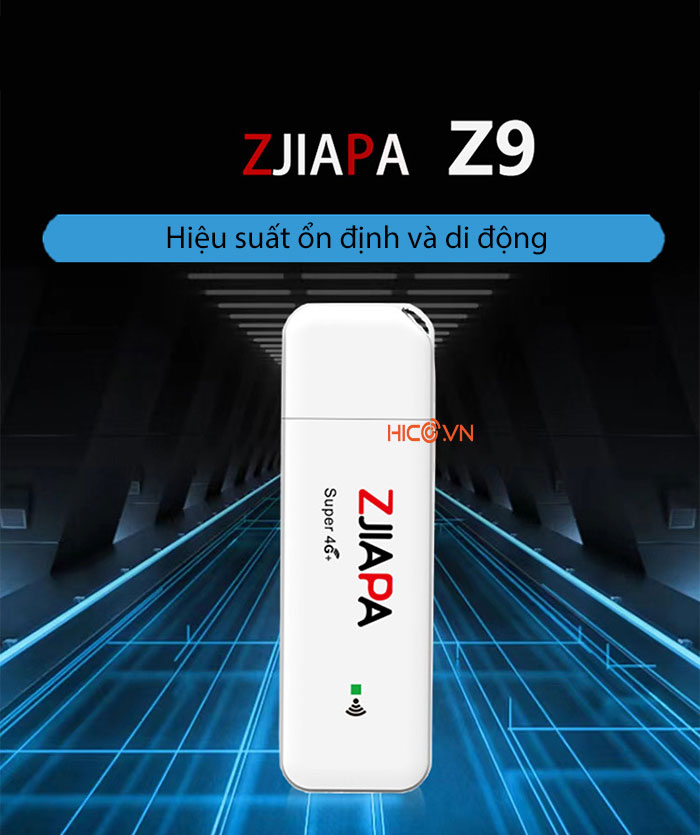 USB Phát Wifi 4G ZJIAPA Z9 – Tốc Độ 150Mb – Kết Nối 8 Thiết Bị Đồng Thời Kiểu Dáng Nhỏ Gọn, Dùng Đơn Giản Kết Nối Nhanh Giao Nhanh