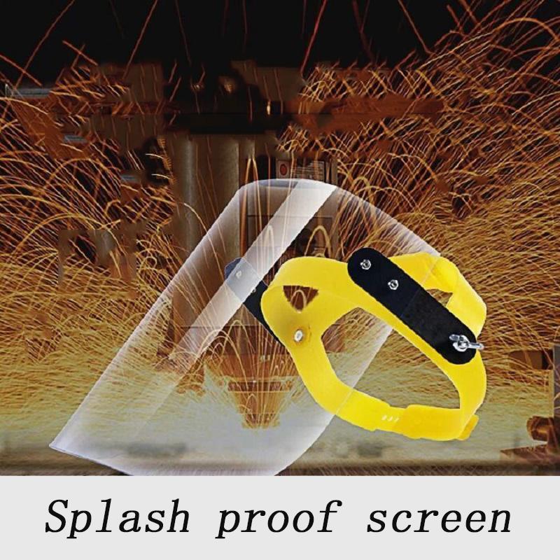 Pro Reusable Full Face Guard Covering Kitchen Spitting Anti-Fog Anti-Dust Anti-splash Anti-roasting Wide Visor Welding Helmet Lightweight