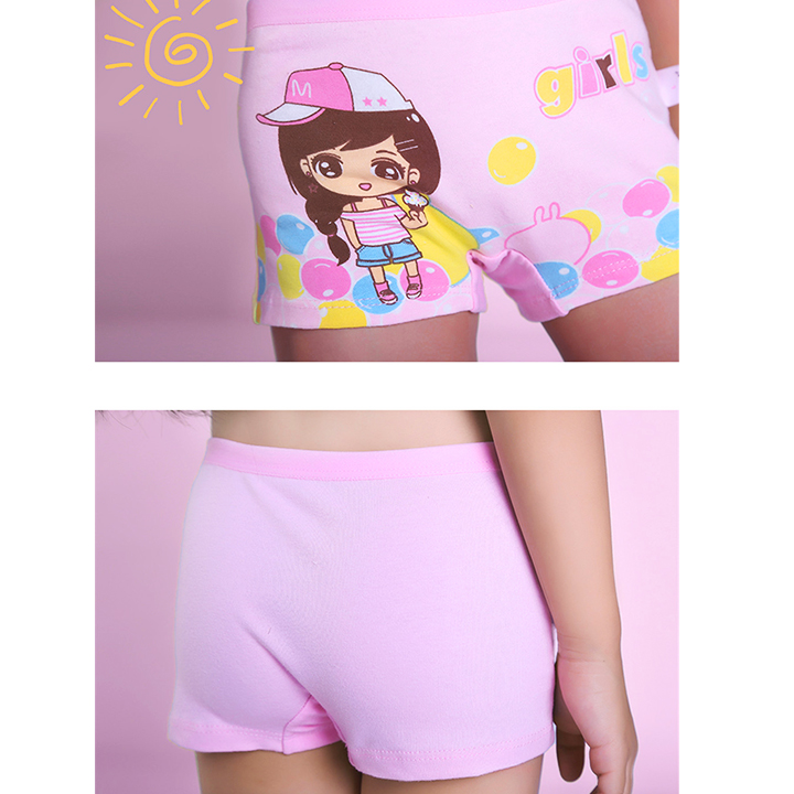 Quần chip đùi cotton mát mẻ cho bé gái 2-12 tuổi mẫu mới đủ họa tiết màu sắc nhã nhặn đáng yêu – SC023