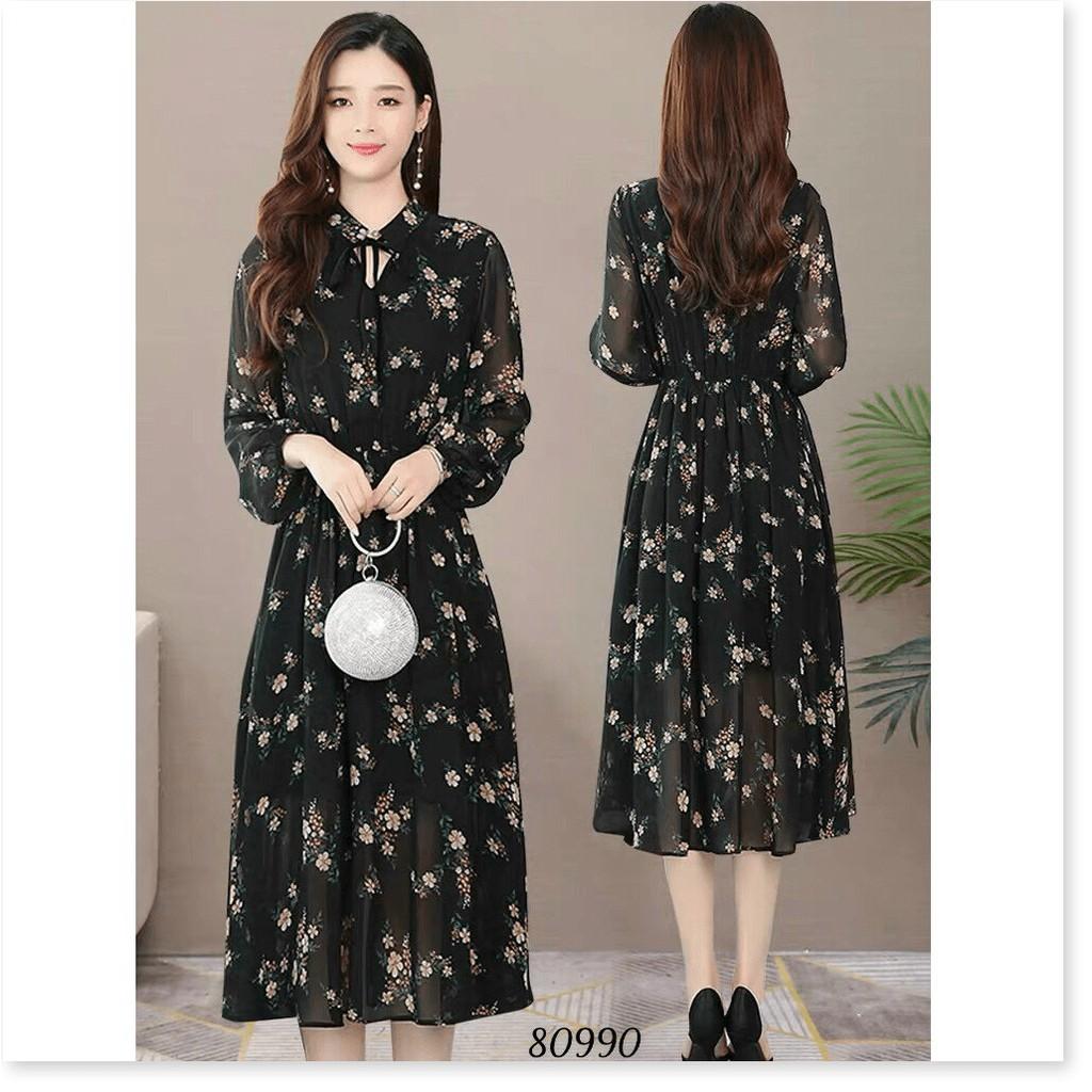 ĐẦM VOAN LỤA HOA DỰ TIỆC DÀNH CHO CÁC QUÝ CÔ KHANH AN STORE