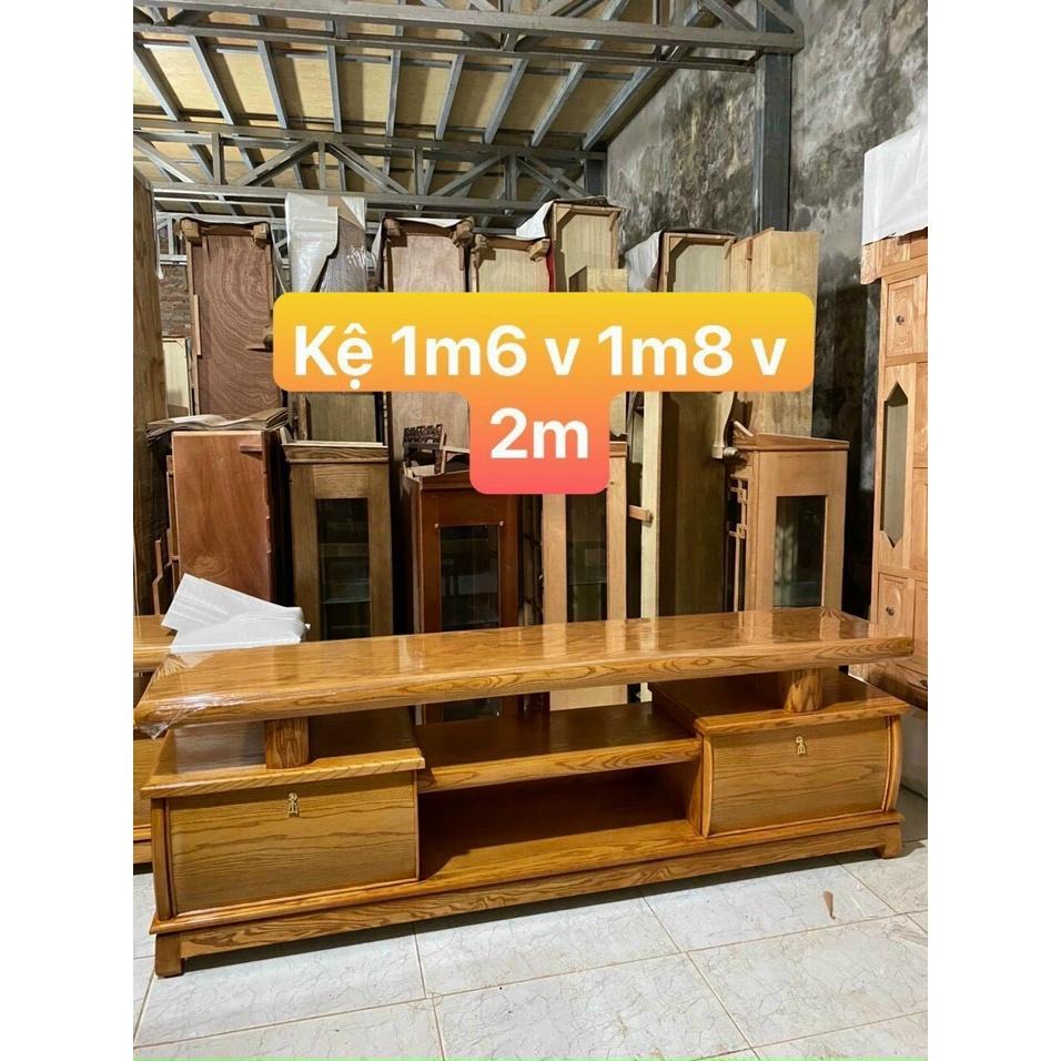 Kệ tivi gỗ sồi phòng khách phòng ngủ 1m2 1m4 1m6 1m8 2m 2m2 2m4