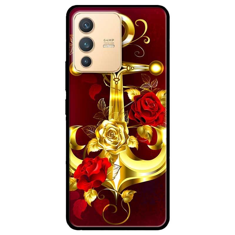 Ốp lưng dành cho Vivo V23 5G / S12 - Vivo Y15s / Y15A - Neo Vàng Nền Đỏ