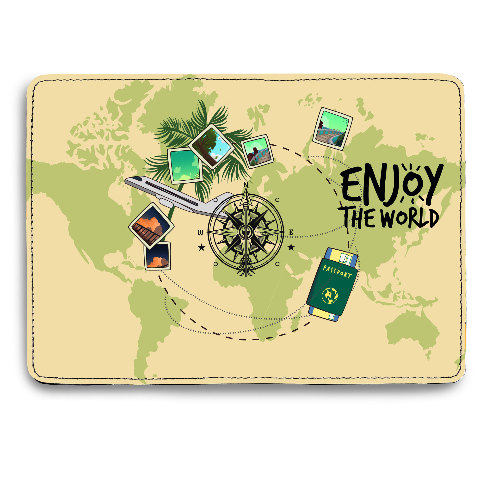 Ví Passport Du Lịch TRAVEL - Bao Da Hộ Chiếu STormbreaker Siêu Dễ Thương - Passport Cover Holder ENJOY THE WORLD - Thiết Kế Đơn Giản - Tinh Tế - Hình Ảnh Sắc Nét - TAT002