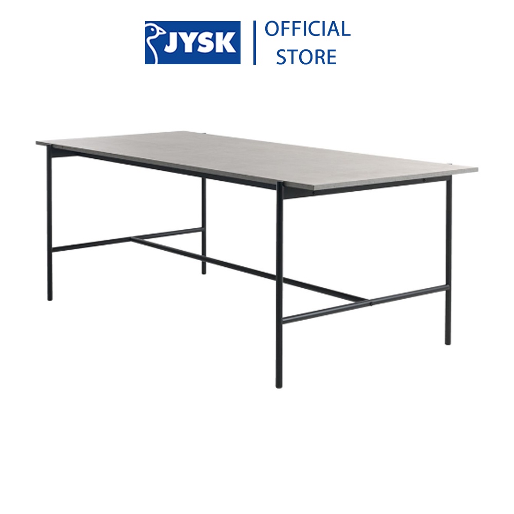 Bàn ăn | JYSK Terslev | gỗ công nghiệp/kim loại | xám/đen | nhiều kích thước