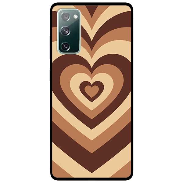 Ốp lưng dành cho Samsung S20 FE / Samsung S20 FE 5G - Tim Cầu Vồng Nâu