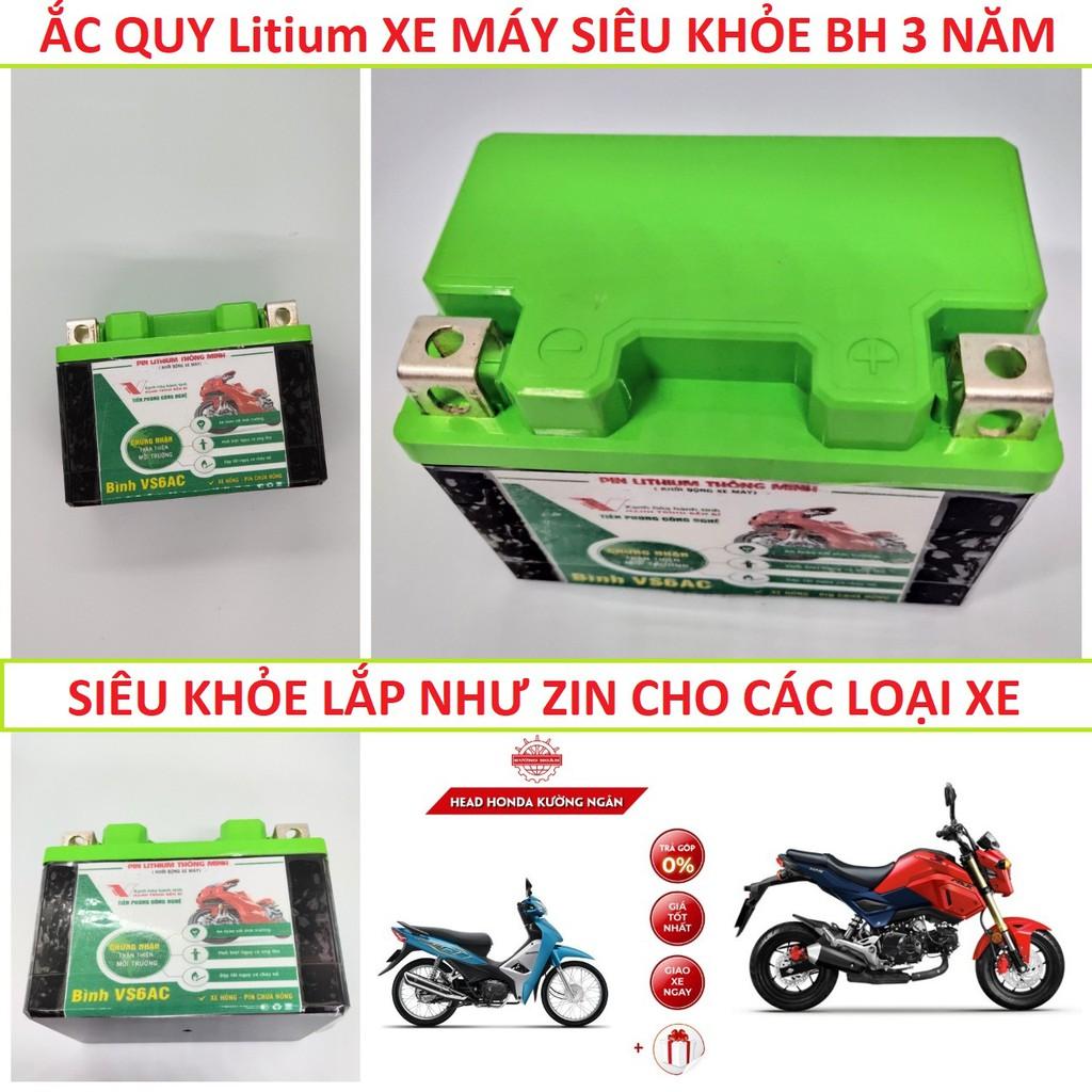 ẮC QUY XE MÁY - Pin Lithium PI-TECH 6AH/7Ah/8Ah/13Ah độ bền trên 5 năm dành cho anh em độ xe