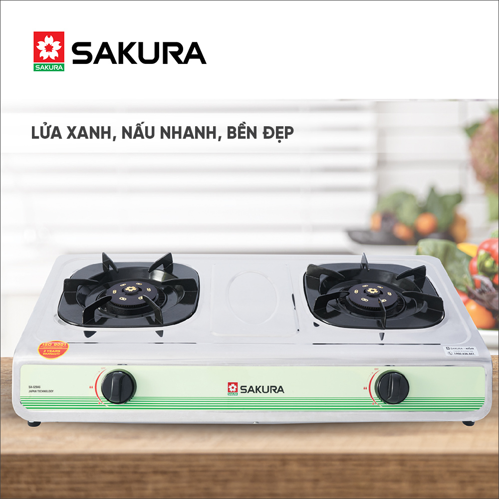 Bếp Gas Dương SAKURA SA-520AS Hàng Chính Hãng