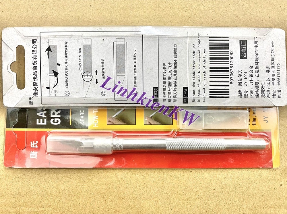 Bộ dao trổ hợp kim jy1001 màu trắng kèm 6 lưỡi dao mới ! Dụng cụ hỗ trợ sửa chữa bo mạch,