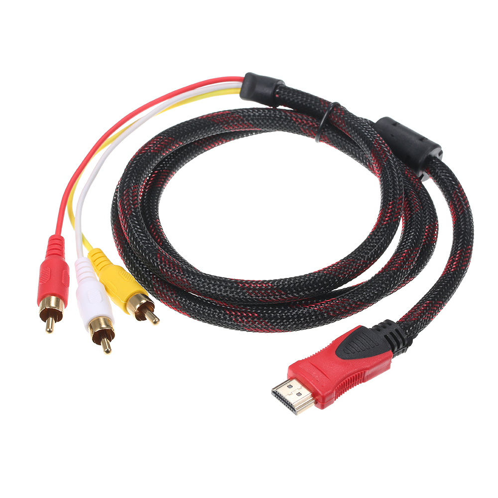 Cáp Âm Thanh Video 1.5 Mét HD RCA Sang 3 RCA Male SV Cho Bộ Chuyển Đổi Dv MP4