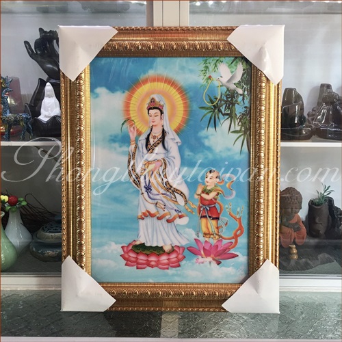 Bài Vị Quan Âm và Đồng Tử