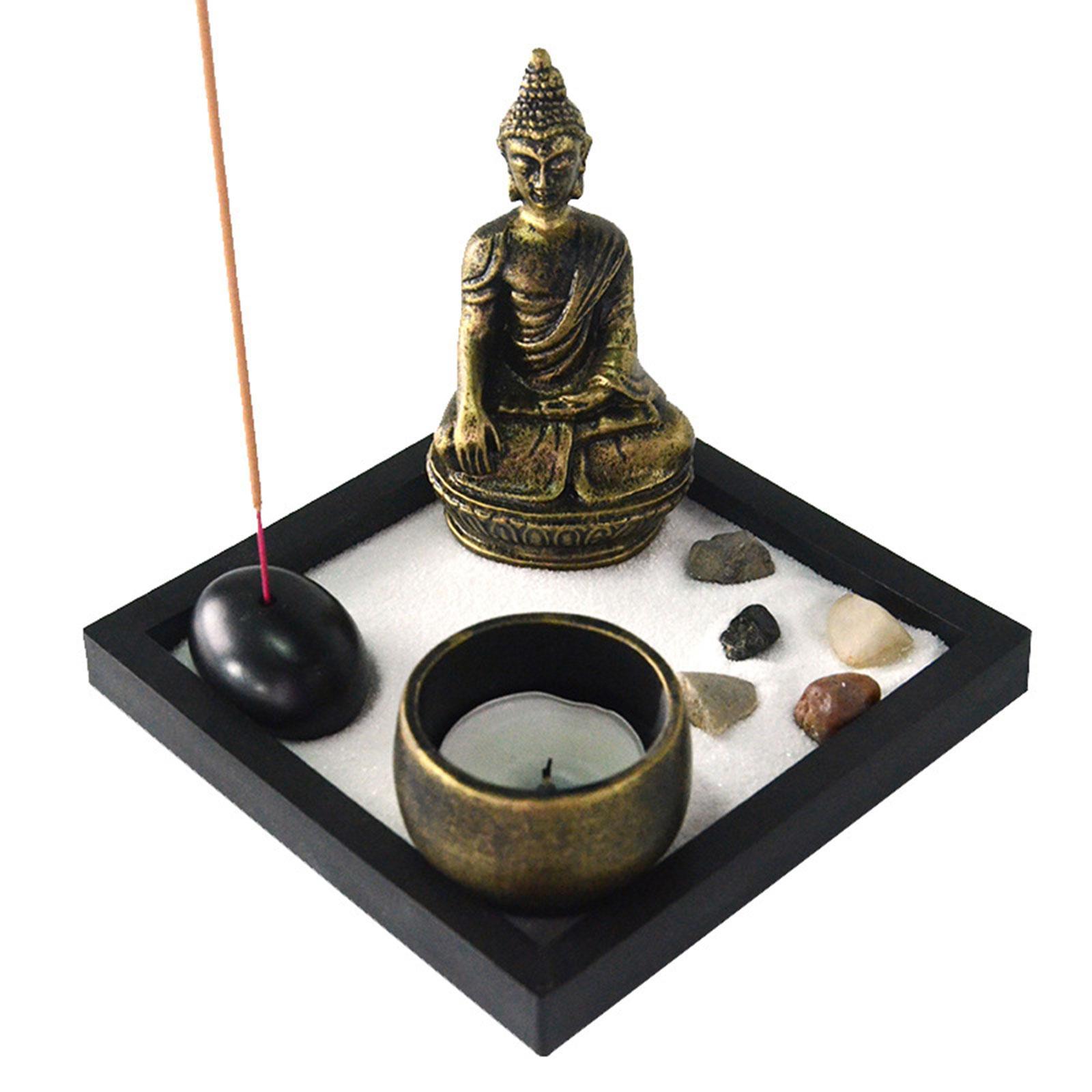 Buddha Sand Desktop Garden Sandbox Feng Shui for Office