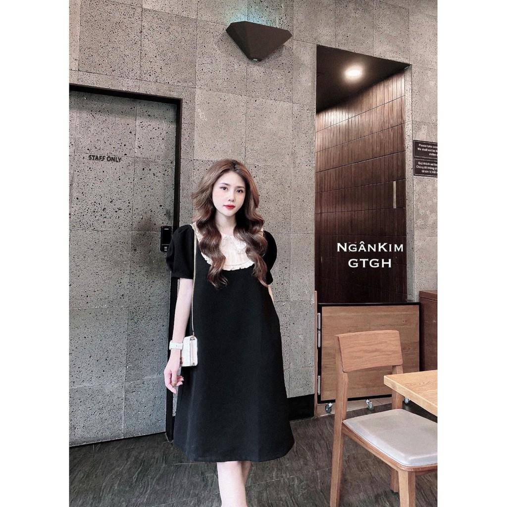 Váy bầu cao cấp chất đũi Hàn siêu mát, thiết kế sang chảnh, dáng rộng cho mẹ bầu, Free size 43~68kg