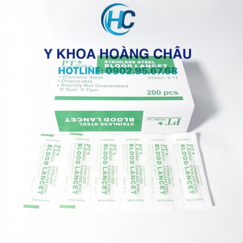 Kim lấy mụn - Kim chích máu Blood Lancet (Hộp 200 cây)