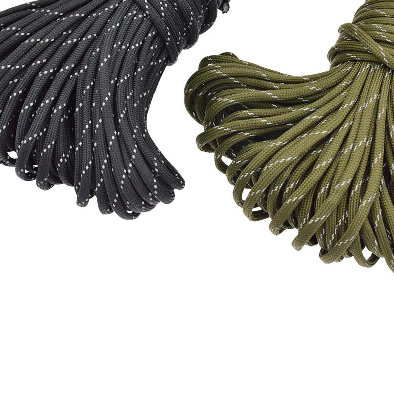 31m Survival Paracord Parachute Fire Cord Survival Ropes , 9 Stand Cores Outdoor Rope