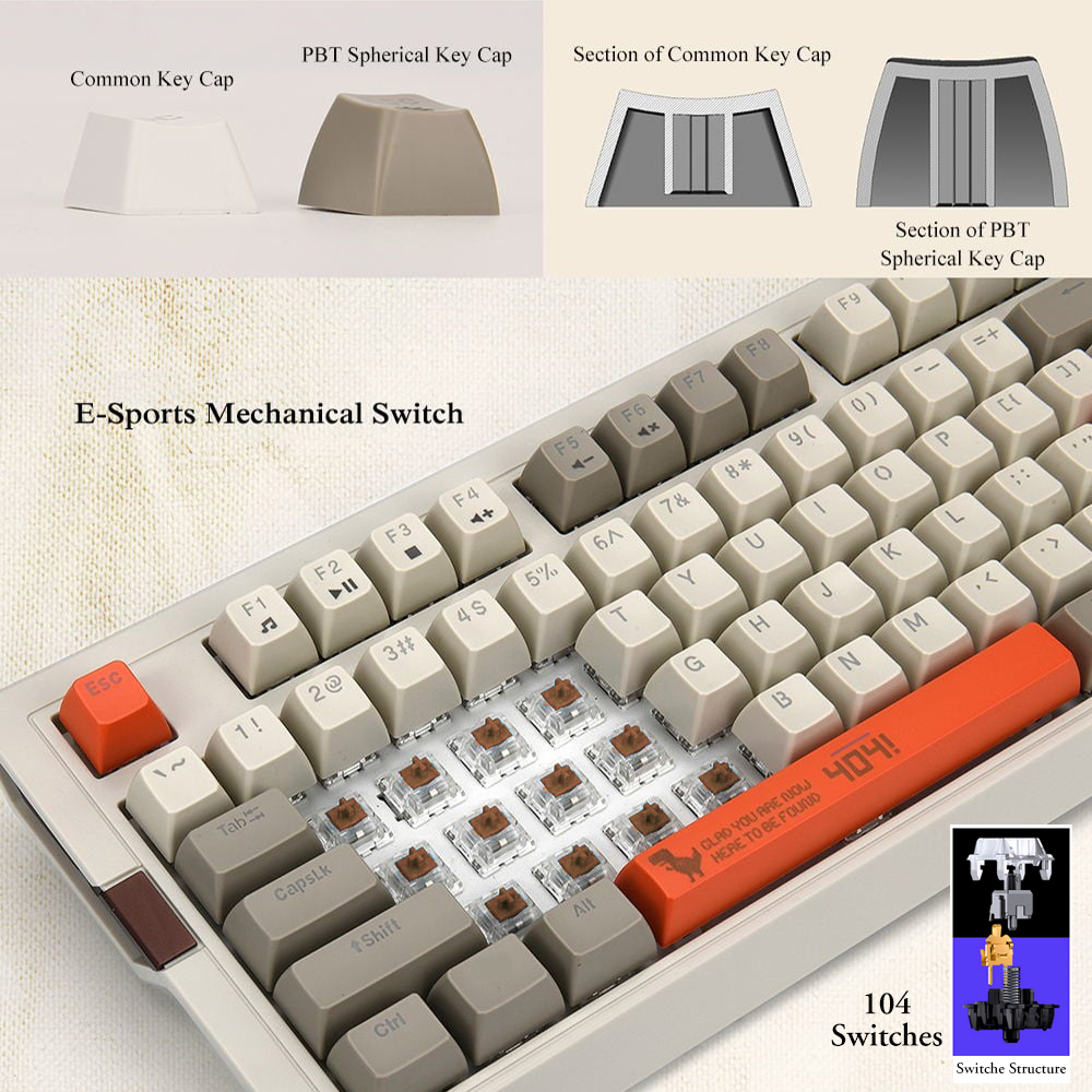 Bàn phím cơ AJAZZ AK510 Mechanical Keyboard- Hàng chính hãng