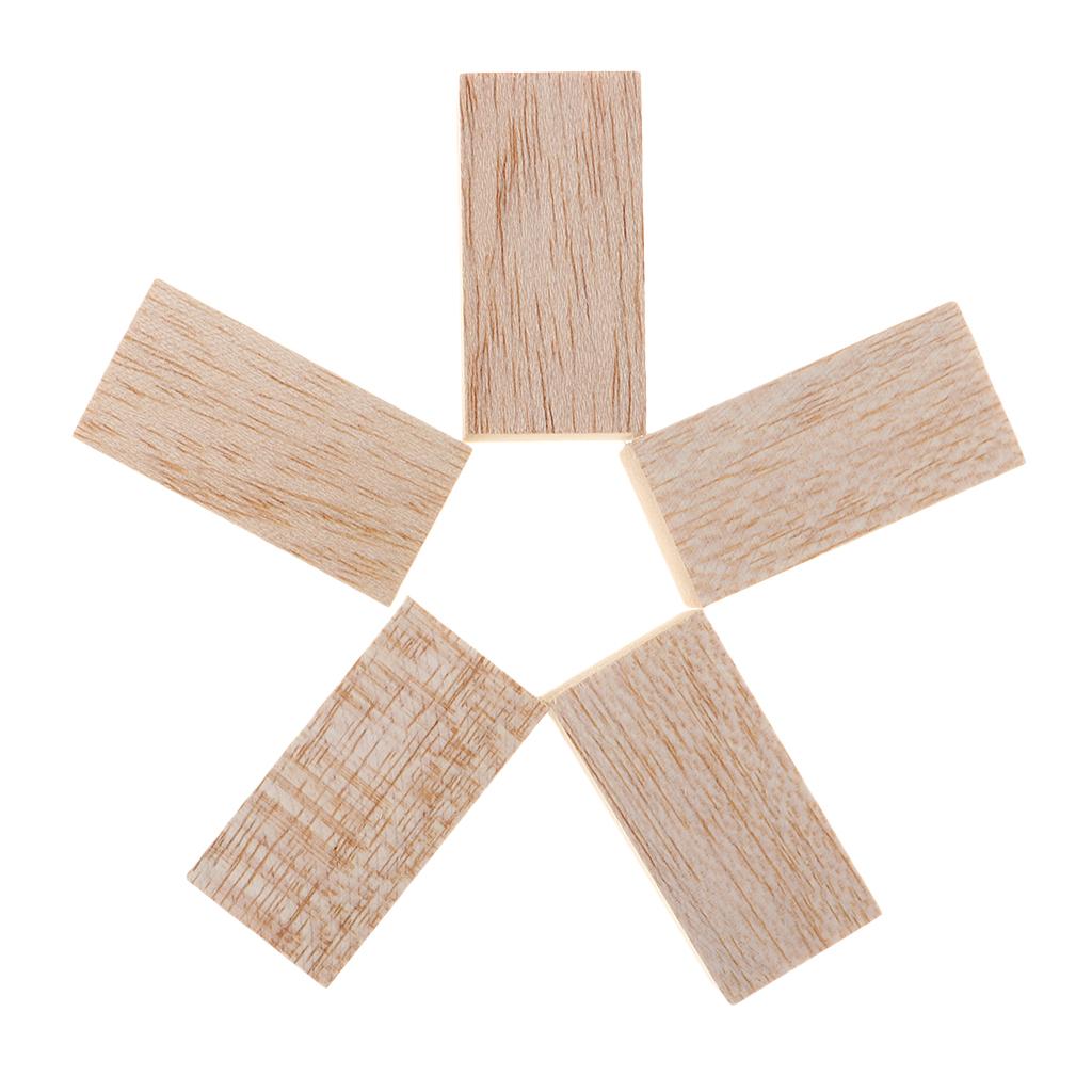 25Pc Balsa Wood Blocks Rods Height for DIY Woodworking Modeling