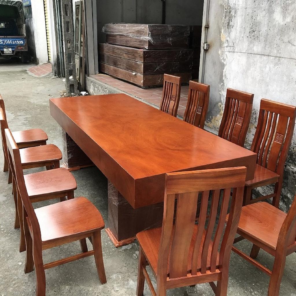 Bàn Ăn 10 Ghế Thọ Cân Hương Đá