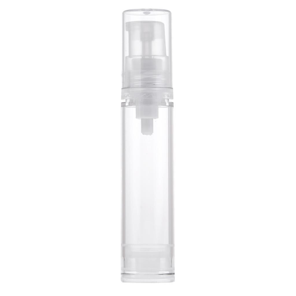 5Pcs Set 10ml Empty Airless Pump Bottle Vacuum Cosmetic Container Refillable