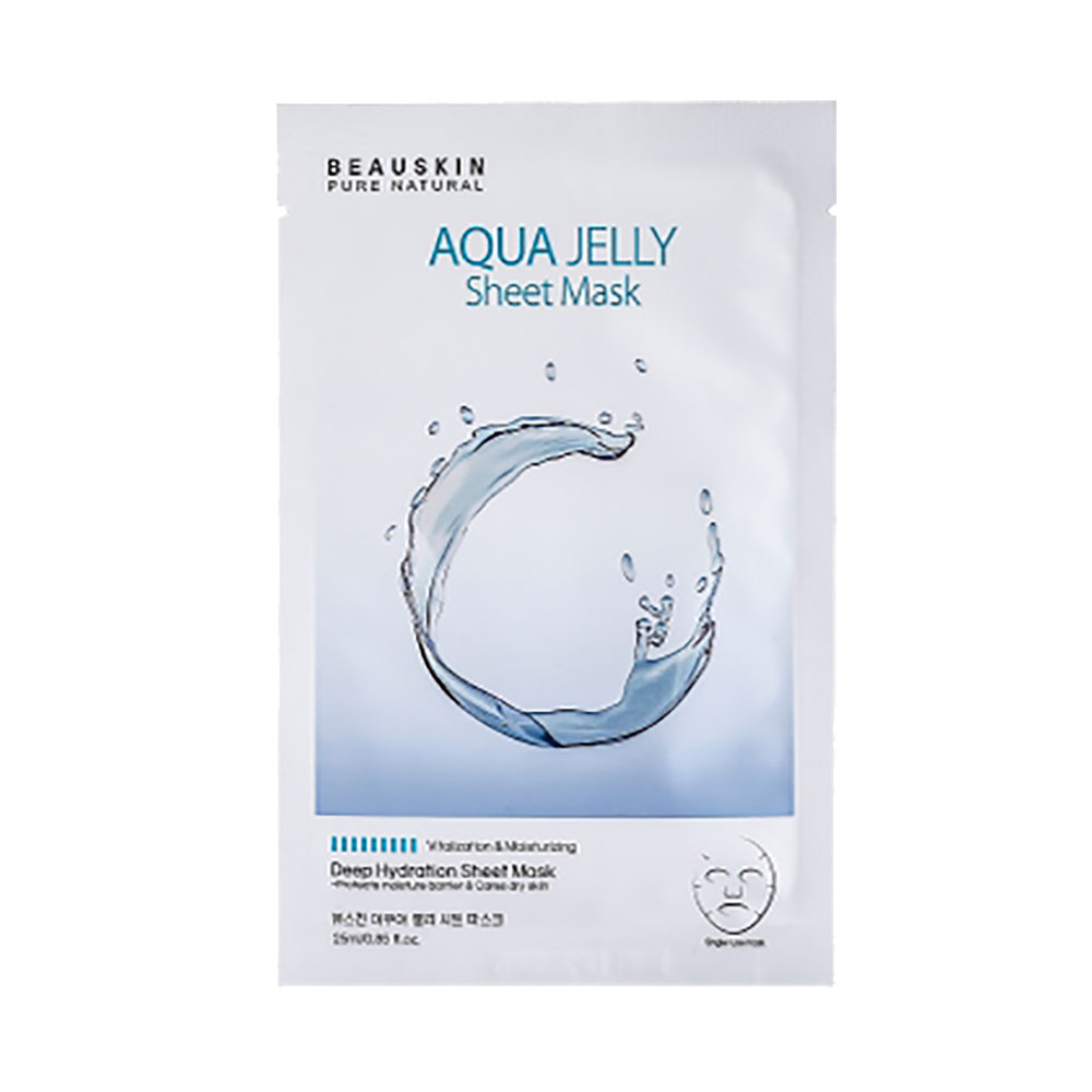 Combo Tẩy da chết tái tạo phục hồi da Beauskin Centella Cica và Mặt nạ cấp ẩm sâu Aqua Jelly Sheet Mask - Hàn Quốc Chính Hãng