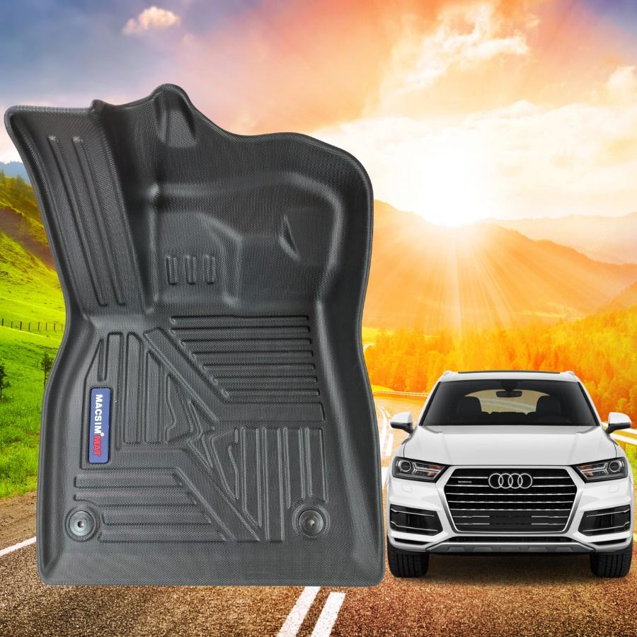 Thảm lót sàn xe ô tô Audi Q5 2018- nay nhãn hiệu Macsim - chất liệu nhựa TPE đúc khuôn cao cấp - màu đen