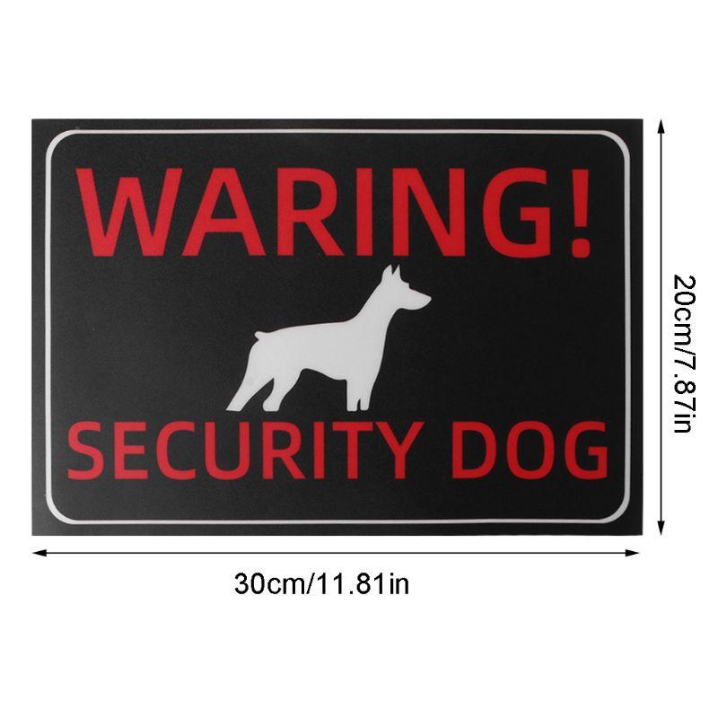 HSV Indoor Outdoor Adhesive Warning Security Dog Beware of Dog Sign Gates Stickers