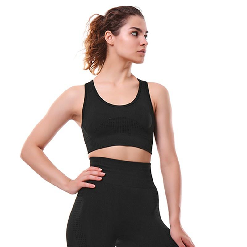 Combo Bộ Quần Dài Áo Croptop Bộ Bra Có sẵn đệm Chất Dệt 4 món (Đồ Tập Gym-Yoga Nữ)