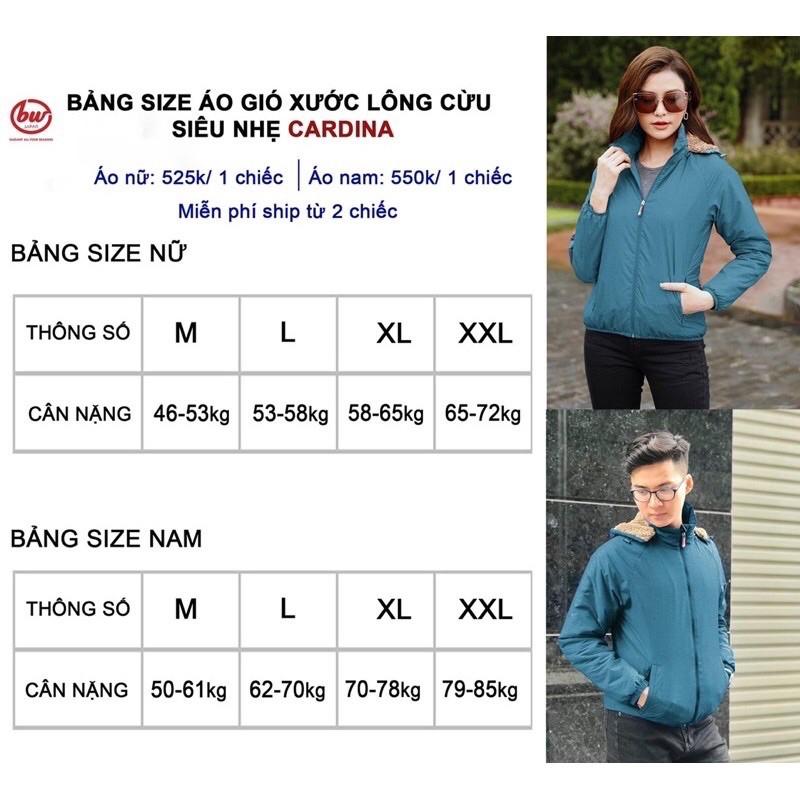 Áo Khoác Nam Áo Gió Nữ 2 Lớp Lót Lông Cừu siêu Nhẹ, Siêu Ấm