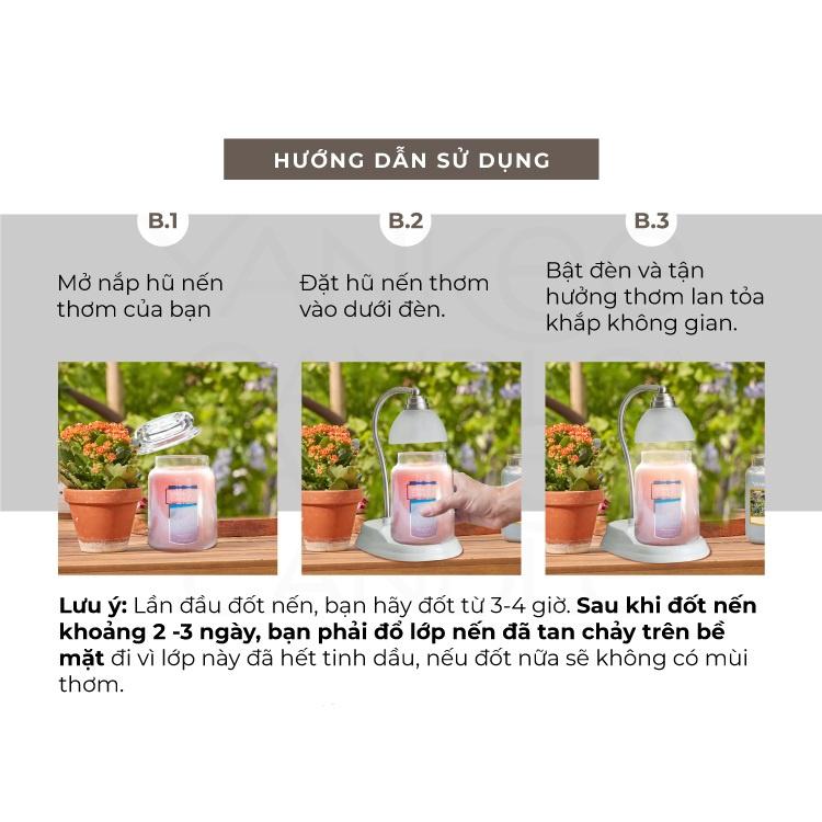 Đèn treo đốt nến Yankee Candle màu đen